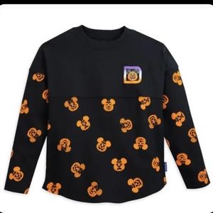 NWT Disney Parks Walt Disney World Halloween Pumpkin Glow in Dark Shirt Size XL